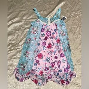 NWT Pink Violet Floral Dress